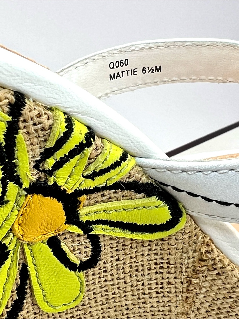 COACH Bumble Bee Wedge - Thong Sandal 🐝 Mattie Y2K - Size 6.5 Medium- NWT - Picture 10 of 12